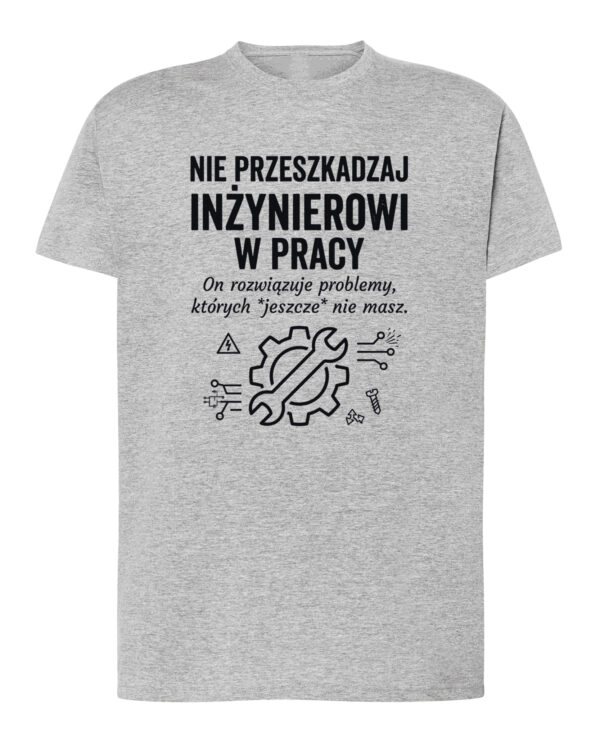 TL1771 SIM6 Prezent dla Inżyniera Koszulka Ważna Praca