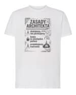 TL1772 SIM Prezent dla Architekta Koszulka Śmieszne Zasady
