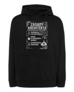 TL1772 SIM25 Prezent dla Architekta Bluza z kapturem <br>Śmieszne Zasady
