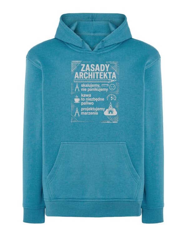 TL1772 SIM30 Prezent dla Architekta Bluza z kapturem <br>Śmieszne Zasady