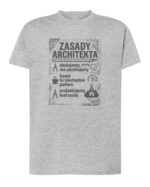 TL1772 SIM6 Prezent dla Architekta Koszulka Śmieszne Zasady