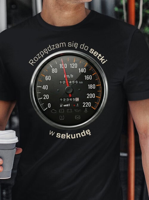 TL1773 SIM15 Śmieszna Koszulka dla Kierowcy Fan Prędkości