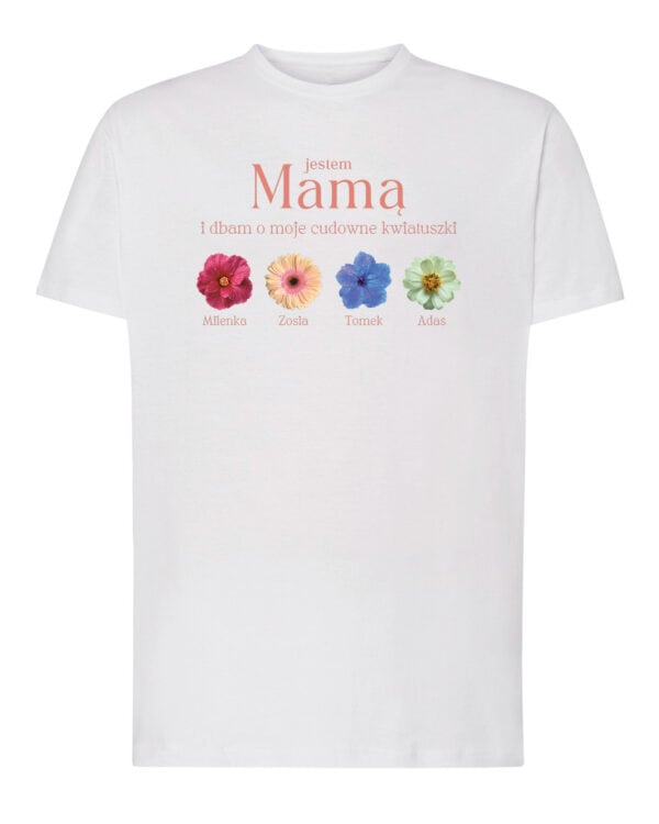 TL1775 SIM Prezent dla Mamy Koszulka Personalizowana <br>Imiona Dzieci