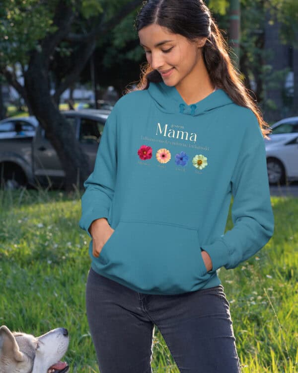 TL1775 SIM28 Prezent dla Mamy Bluza z kapturem <br>Personalizowana Imiona Dzieci