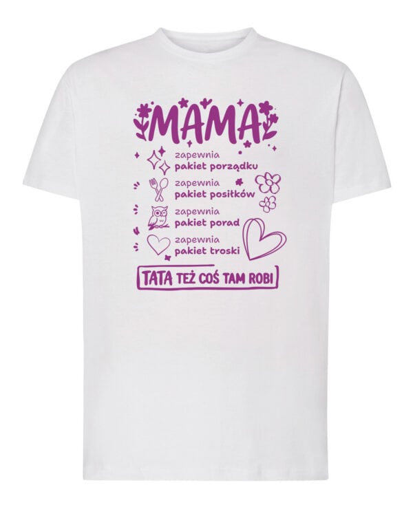 TL1777 SIM Śmieszna Koszulka dla Mamy Wielozadaniowa