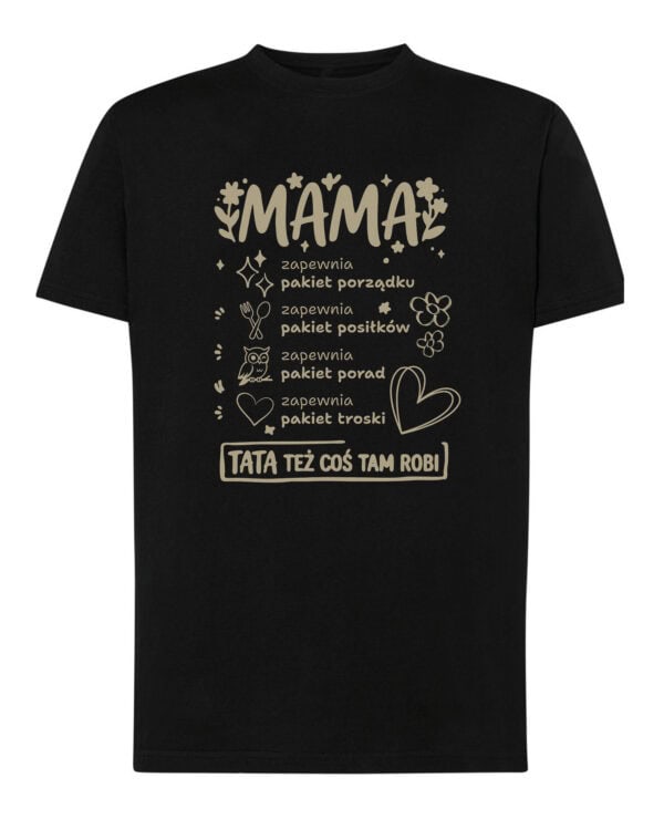 TL1777 SIM11 Śmieszna Koszulka dla Mamy Wielozadaniowa