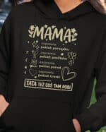 TL1777 SIM24 Śmieszna Bluza z kapturem dla Mamy Wielozadaniowa