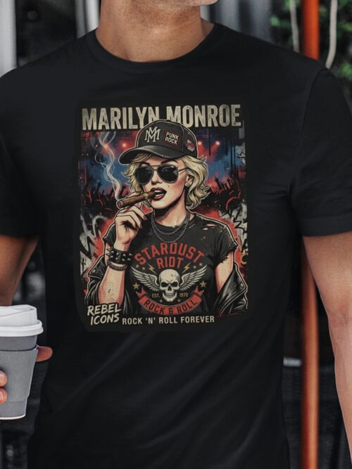 Koszulka Metalowa Marilyn Monroe Rock&Roll