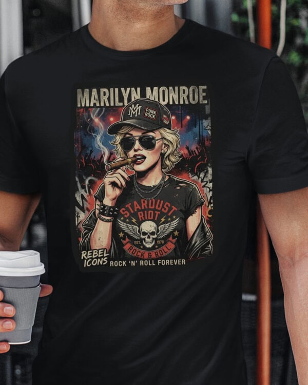 TL1774 SIM15 Koszulka Metalowa Marilyn Monroe Rock&Roll