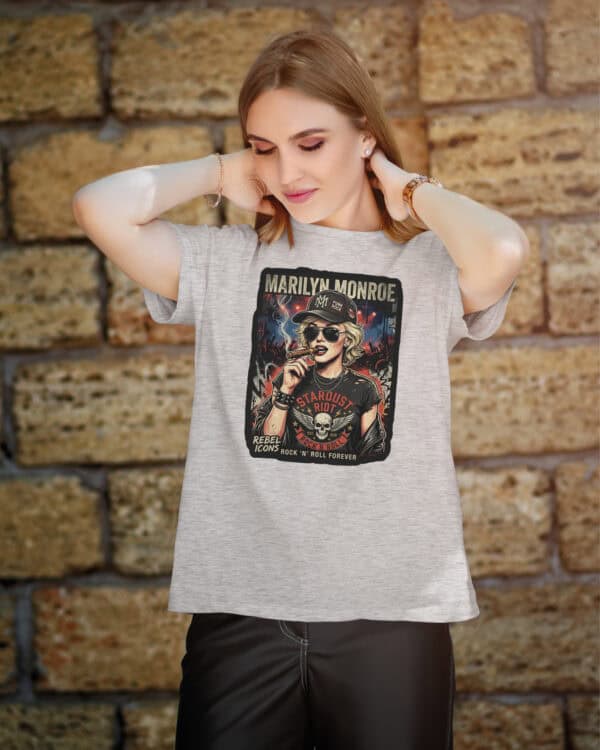 TL1774 SIM7 Koszulka Metalowa Marilyn Monroe Rock&Roll