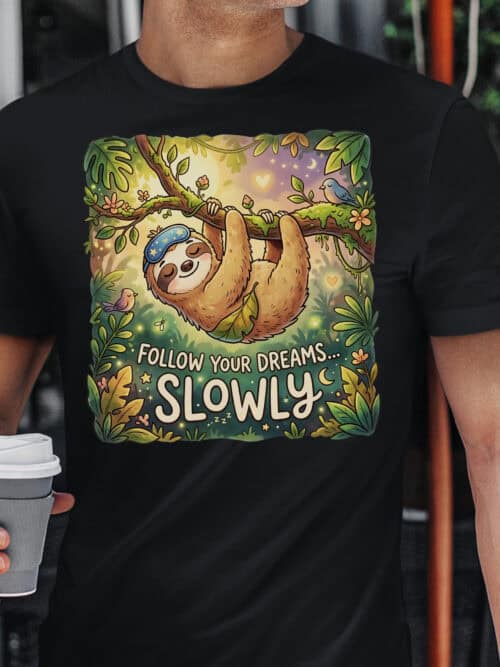 Koszulka Leniwiec Śnij Powoli
