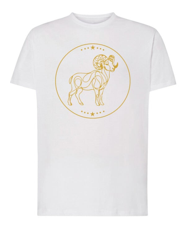 TL1801 SIM Koszulka Znak Zodiaku Lineart <br>Minimalistyczny Baran