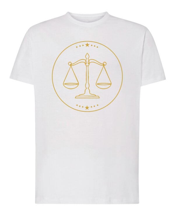 TL1807 SIM Koszulka Znak Zodiaku Lineart <br>Minimalistyczny Waga