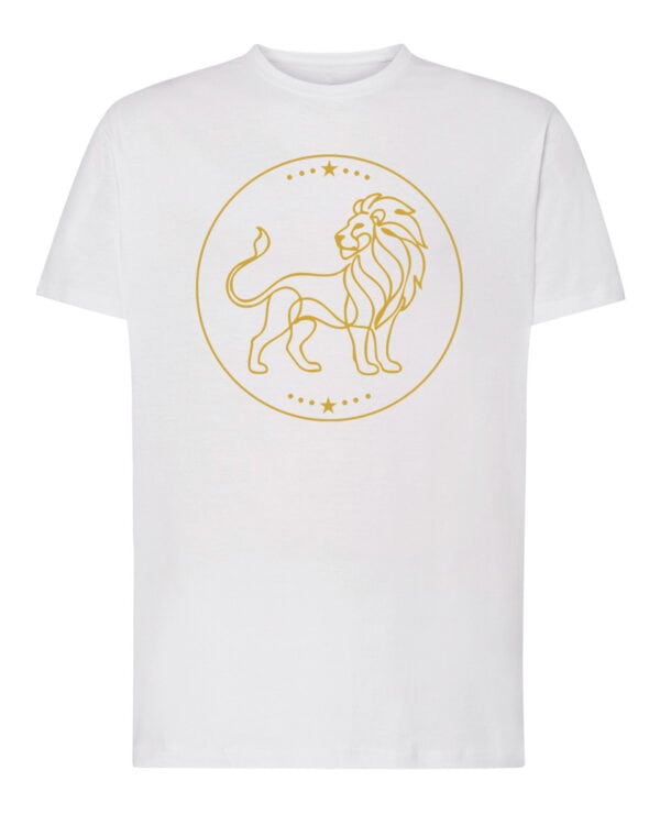 TL1811 SIM Koszulka Znak Zodiaku Lineart <br>Minimalistyczny Lew