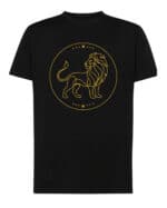 TL1811 SIM11 Koszulka Znak Zodiaku Lineart <br>Minimalistyczny Lew