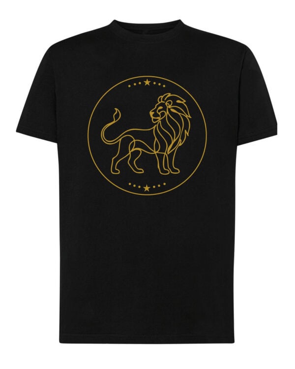TL1811 SIM11 Koszulka Znak Zodiaku Lineart <br>Minimalistyczny Lew